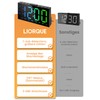 LIORQUE Alarm Clock Digital LED Alarm Clock with 8 Modes