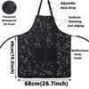 WZMPA Magic Wizard Kitchen Apron With Pockets Spooky Witch Gifts
