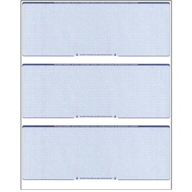 300 Computer Checks | 3 Blank Checks Per Page | 100 Sheets/300 Checks (Blue Diamond) Blank Check Stock | Business Checks | Computer Laser Checks | Payroll Checks