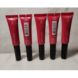 L'Oreal Paris 5- L'Oreal Paris Infallible Paints Lip Stick 318 Fearless Fuschia 0.27oz