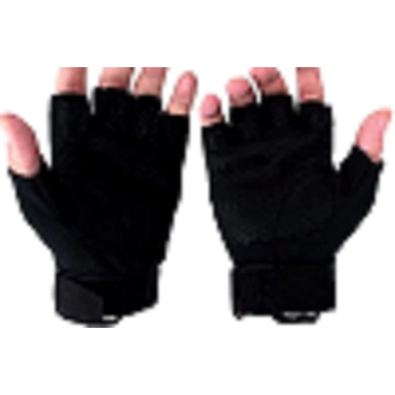 - Fingerless Tactical Gloves, Black, M Size, Great for Pro