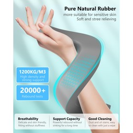 LOXP Laptop Stand for Desk,Laptop Stand with Wrist Support,Ergonomic Detachable Laptop Riser,Aluminum MacBook Stand,Laptop Stand with Wrist Pad,Fits 10-17" MacBook Pro/HP/Dell/Lenovo All Laptops,Gold