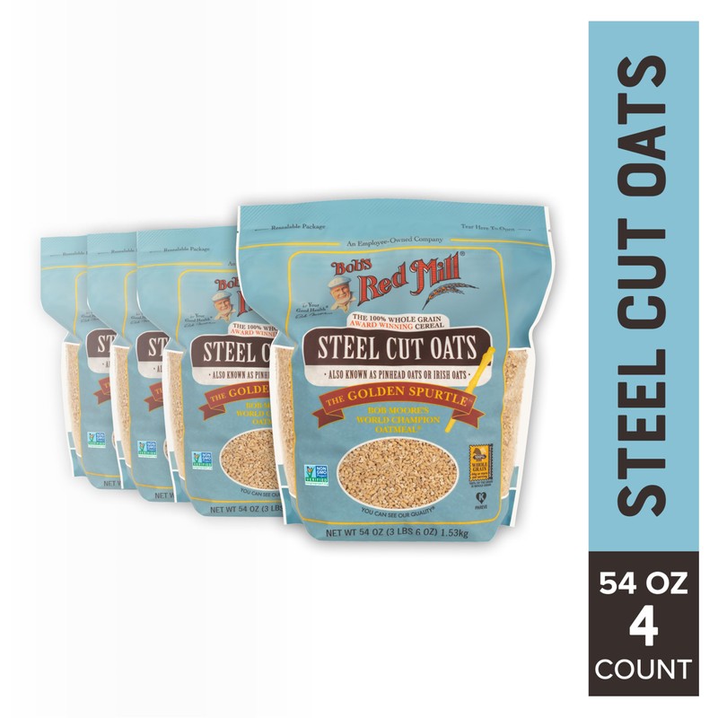 Bob's Red Mill Steel Cut Oats, 54oz (Pack of 4)