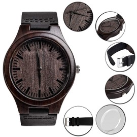 KOSTING Men's Watch Wood Unique Gifts Wedding Anniversary for Men Our Love is Timeless. Happy Valentine's Day!