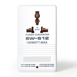 DewinLVD Voltage Converter Adapter, Voltage Converter Bidirectional Transformer Universal Travel Adapter 220/240V to 110/120V U.S.G. Plug S12 (50W)