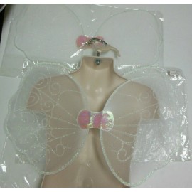 Wolff Fording Lot of 3 Nylon Glittered Gossamer Wings White Crystal onesize Ballet Wolff