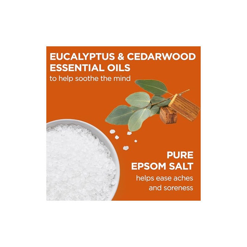 Dr Teal's Epsom Salt Magnesium Soak, Cozy Fireside, 3 lbs