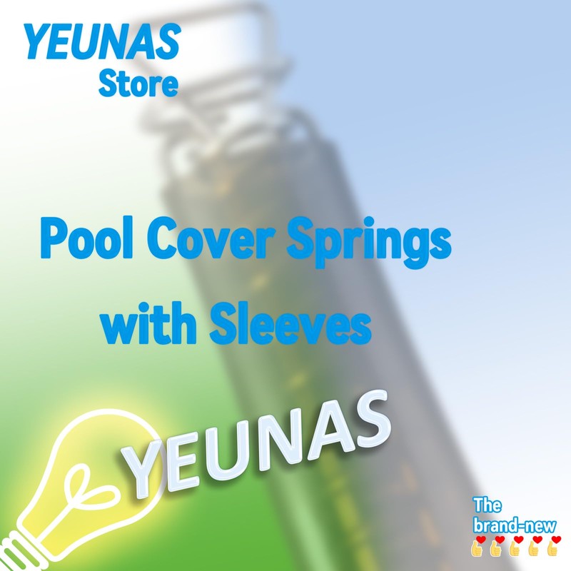 Pool Safety Cover Stainless Steel Springs with Replacement Spring Sleeves
