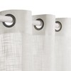 VOILYBIRD Palma Linen Textured Semi Sheer Curtains Grommet Linen Drapes