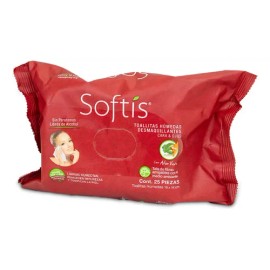 Toallitas Desmaquillantes Softis Aloe Vera 25 Piezas