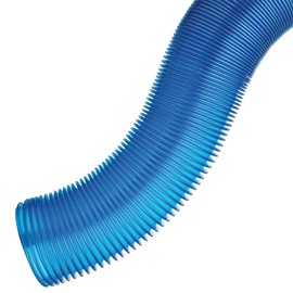 Rockler 4” Dust Collection Hose - Durable Blue Translucent Color Expandable Hose Flexible Up To 14” - Ideal Dust Collectors for Woodworking Stretch up to 7XL for Convenient Cleanup In Distant Corners