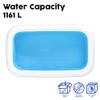 H2OGO Piscina familiar rectangular azul de lujo inflable