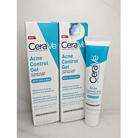 CERAVE ACNE CONTROL GEL 2% SALICYLIC ACID ACNE TREATMENT 1.35 OZ BOXED LOT OF 2