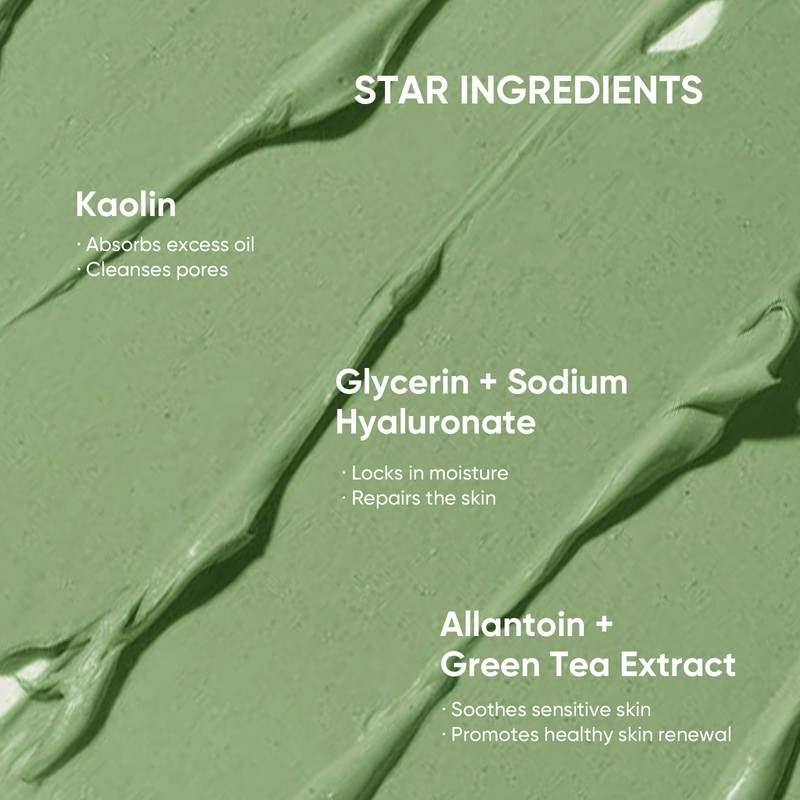 Green Tea Clay Mask | Antioxidant Green Tea Clay Mask