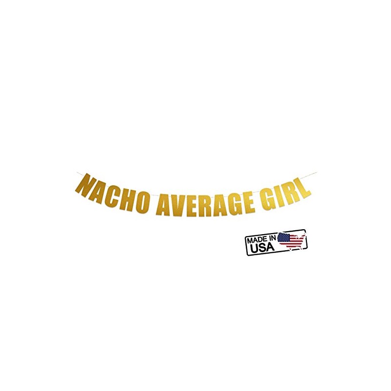 Nacho Average Girl Banner - Birthday Party, Fiesta Party Banner,