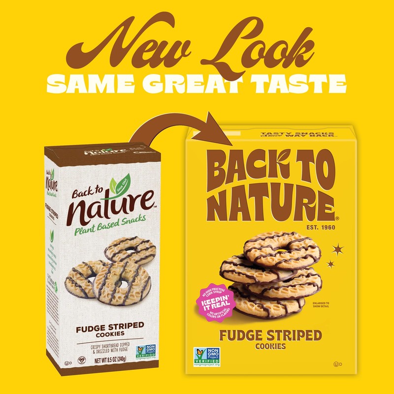 Back to Nature - Fudge Striped Cookies - Made with