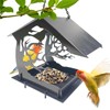 Bird Feeder for Garden - House-Shaped Bird Feeder Squirrel Proof