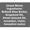 Serenity Skin Glow Raw organic Vegan Island Melon shea butter