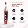 PediLux Pro Professional Manicure Pedicure Kit, Cordless Electric Nail File