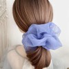 White Tulle Hair Scrunchies Soft Hair Ties Fashion Hair Bands