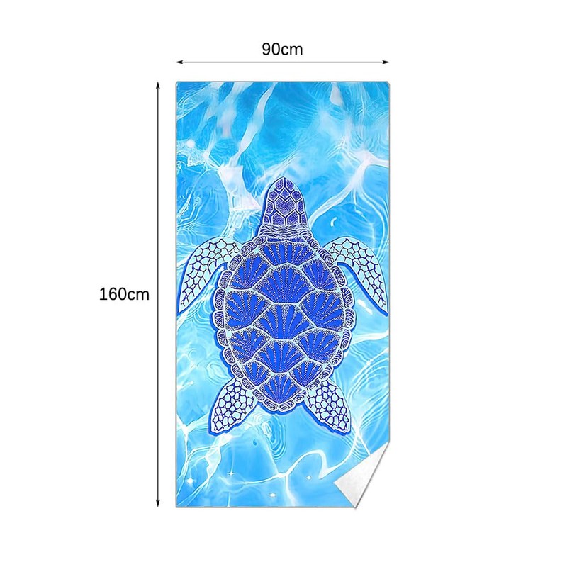 Tiardey 90x180cm Microfiber Lightweight Beach Towel Oversized Extra Large Thin