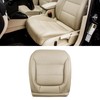 moseiny Tan Driver Side Bottom Leather Seat Cover for Jetta