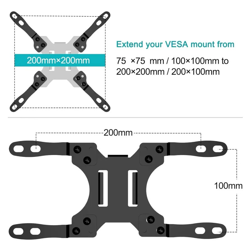 Mount Pro Adaptador De Soporte De Extensión Vesa, Extensor V