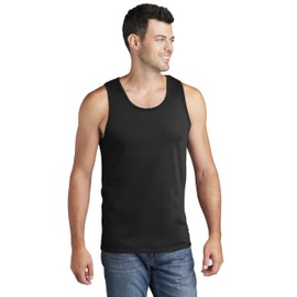 Port & Company Core Cotton Tank Top-PC54TT-4XL-Jet Black
