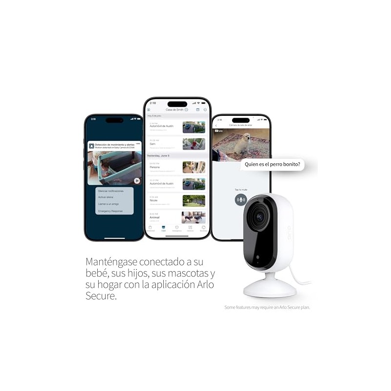 Essential Indoor Camera (2nd Generation), White, 1 Pack