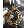 9×7mm Natural Star & Moon Bodhi Prayer Golden Beads Mala