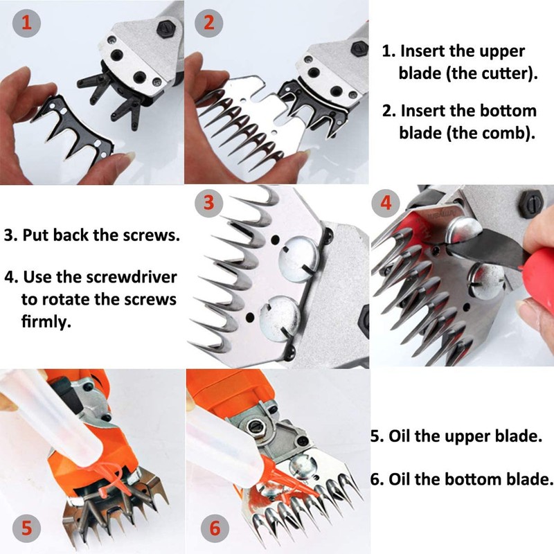 Electric Sheep Shear Blade High Carbon Steel 9 Tooth Incisive