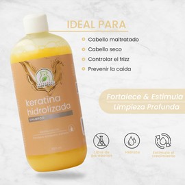 Shampoo Con Keratina Hidrolizada Productos Mart Mexico 500 Ml