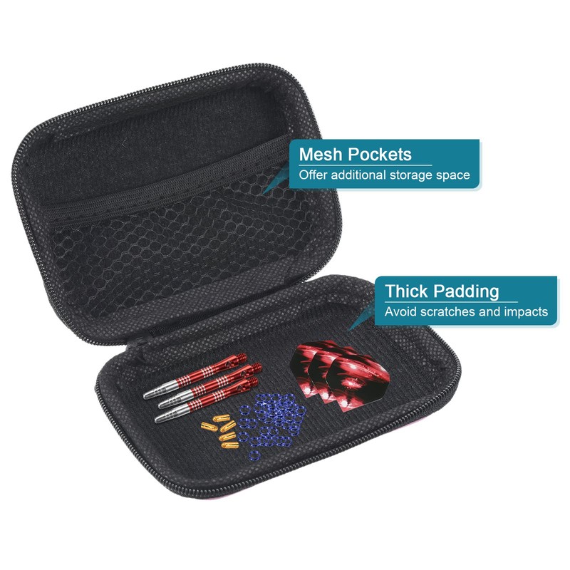 PATIKIL Dart Case, Multi-Functional EVA Darts Carrying Storage with Mesh
