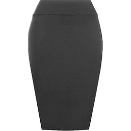 asfashion online Midi Tube Skirt Charcoal S/M S9E3 / 9012 (1.96)