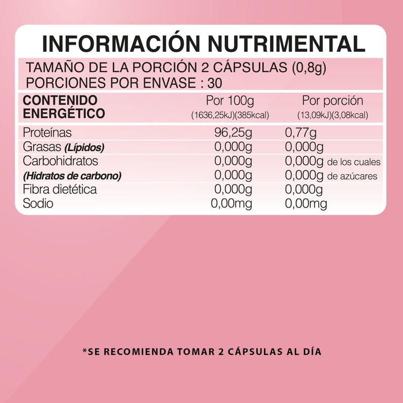 BDM LAB Péptidos de Cólageno Suplemento alimenticio Cológeno Hidrolizado 60