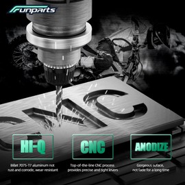 Funparts Dirt Bike Brake Clutch Lever Set,Pivot Adjustable Titanium Alloy for CRF250L 12-20 CRF300L 21-22 CRF250L Rally 17-21 Black