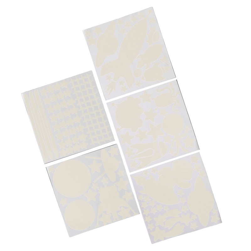 184pcs Glow in The Dark Stickers Space Ship Theme Self