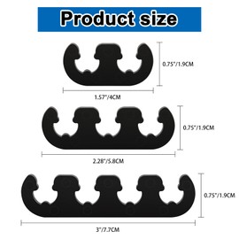 12 Pcs Spark Plug Separators Set,Spark Plug Wire Separator With 1 L Type Wrench,Automobile Spark Plug Wire Clip Holder, Engine Spark Plug Wire Separator Divider Fit For 7mm 8mm Wires,Black