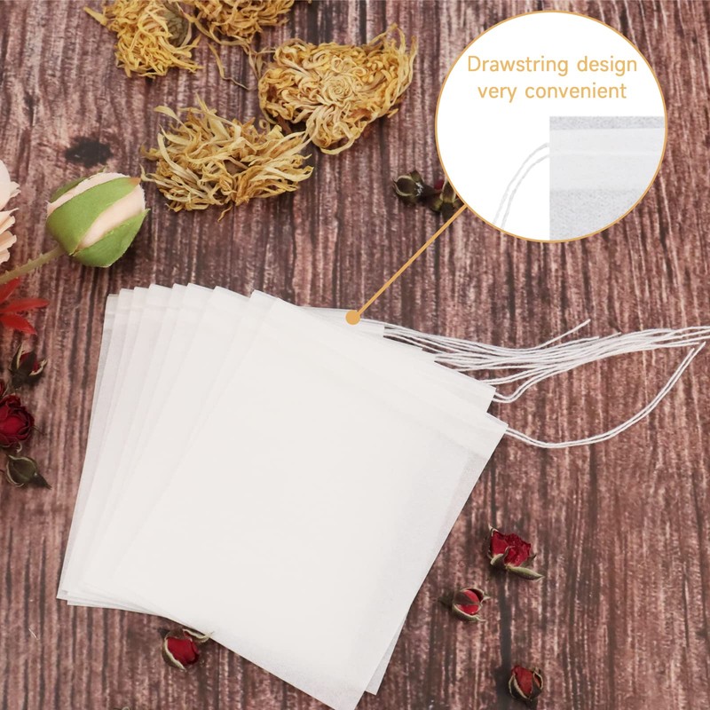 NEPAK 100Pcs Tea Bags for Loose Leaf Tea,3.15 x 3.94