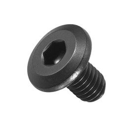 METALLIXITY Flat Head Hex Socket Cap Screws Bolts(1/4"-20x1/2) 25Pcs, 304 Stainless Steel Hex Socket Furniture Bolts Screws - for Furniture Woodworking Project, Black