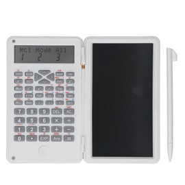 Scientific Calculator Multifunctional Function Calculator with Erasable Writing Board for Business Office Education White