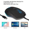 IULONEE Gaming Mouse Wired USB Silent Click with RGB Backlit