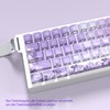 JSJT Purple Rose Theme Side Printed Keycaps, 74 Keys PBT