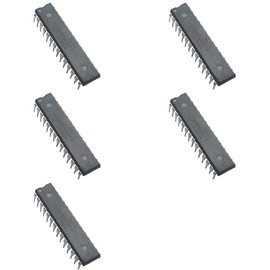 Bridgold 5pcs ATMEGA328P-PU 8-bit Microcontroller,4/8/16/32K Bytes in-System Programmable Flash,DIP-28.