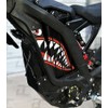 Shark Mouth Battery Accent Decal Graphic Kit - Fits SurRon