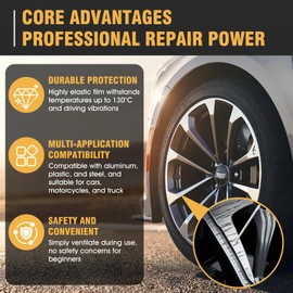 Alloy Wheel Repair Set, Wheel Repair Kit Aluminium, Rims Repair Kit, for Repair of Wheel Scratches, Dents and Other Alloy Rims, Tyre Repair Kit, Silver Grey