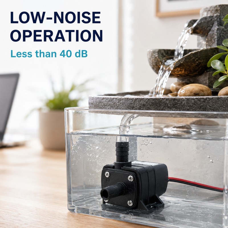Mini 240L/H Brushless Submersible Water Pump, 12V 4.8W / 24V