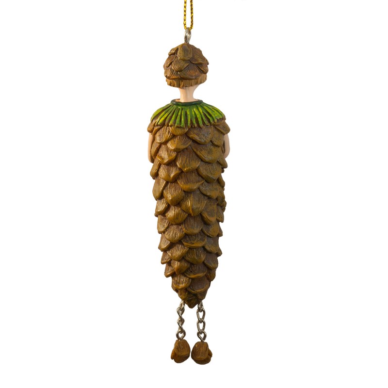 Pine Cone Elf Feefigur – Hanging Flower Figure Sculpture Figurine
