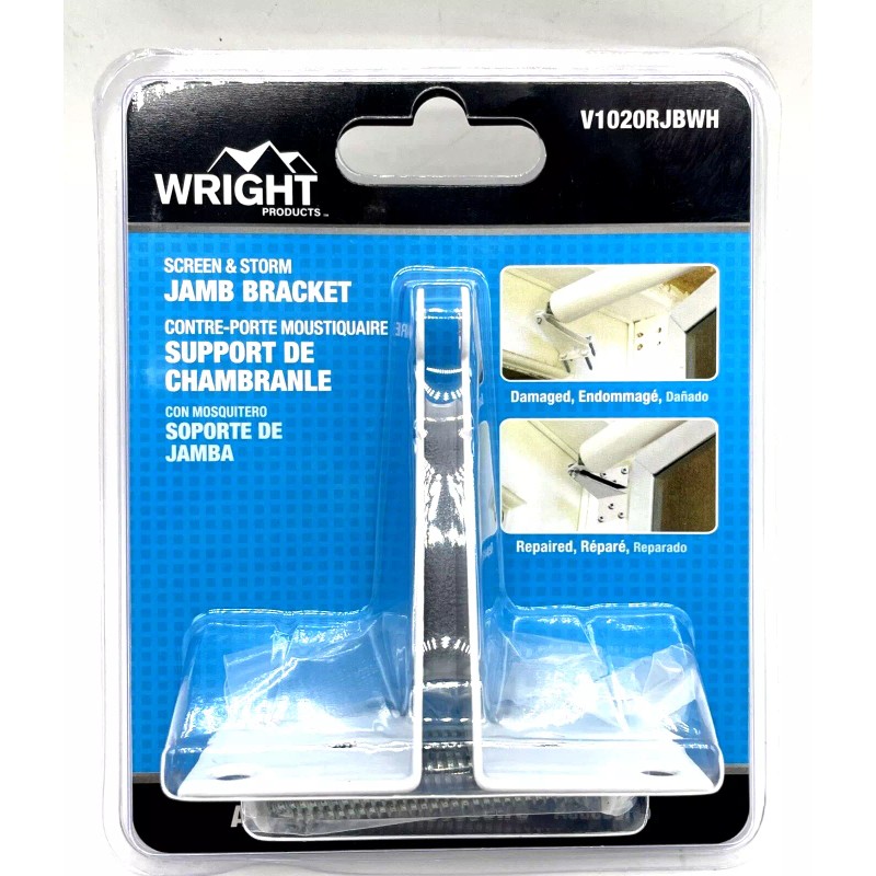 Hampton / Wright Products Wright Products V1020RJBWH Repair Jamb Bracket