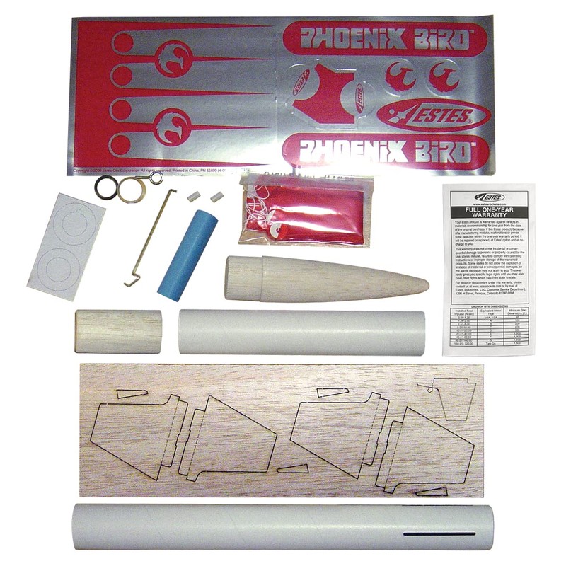 Estes 3024 Phoenix Bird Flying Model Rocket Kit
